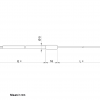 Thermocouple for moulds with polymer transition for high temperature